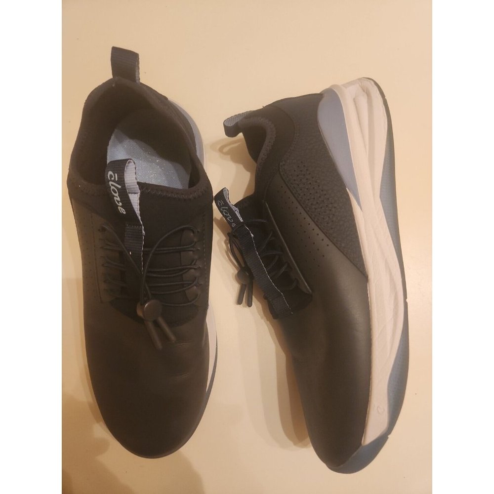 Clove EUC Nurses Shoes Navy Slip On Drawstring CL009 Women’s Size 11.5 Mens 10